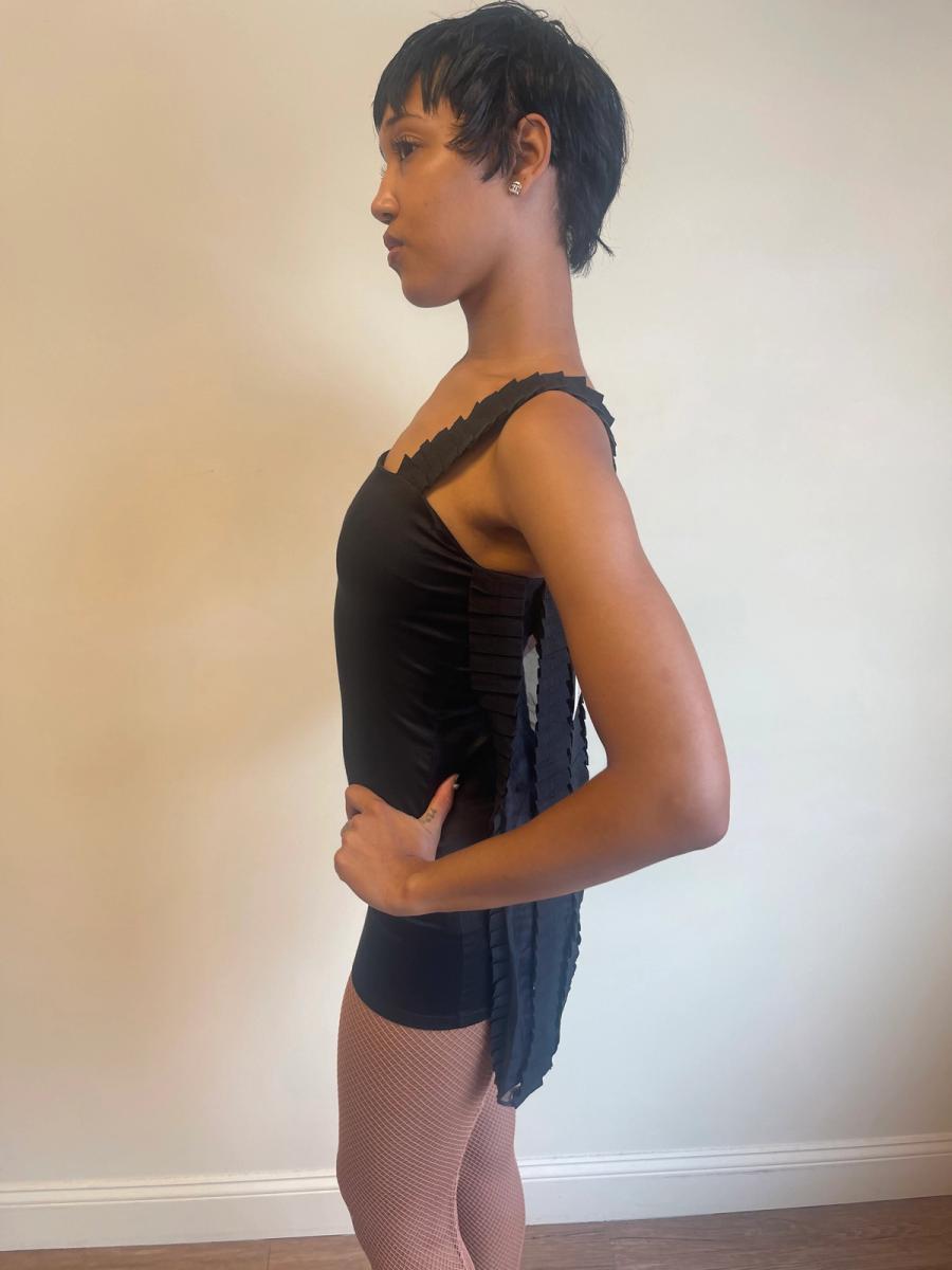 Emilio Cavallini Deadstock Micro-Mini Dress With Cape product image