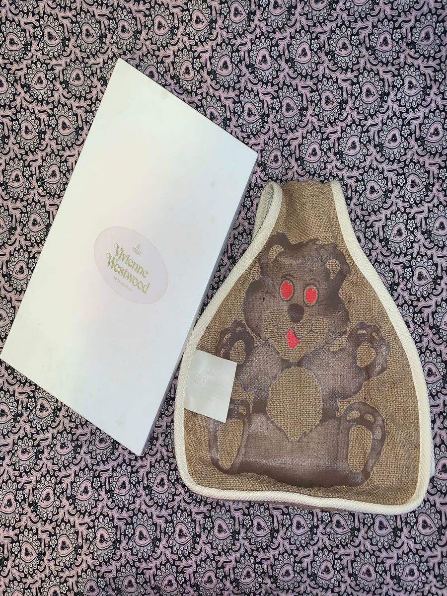 Vivienne Westwood Teddy Bear Burlap Purse product image