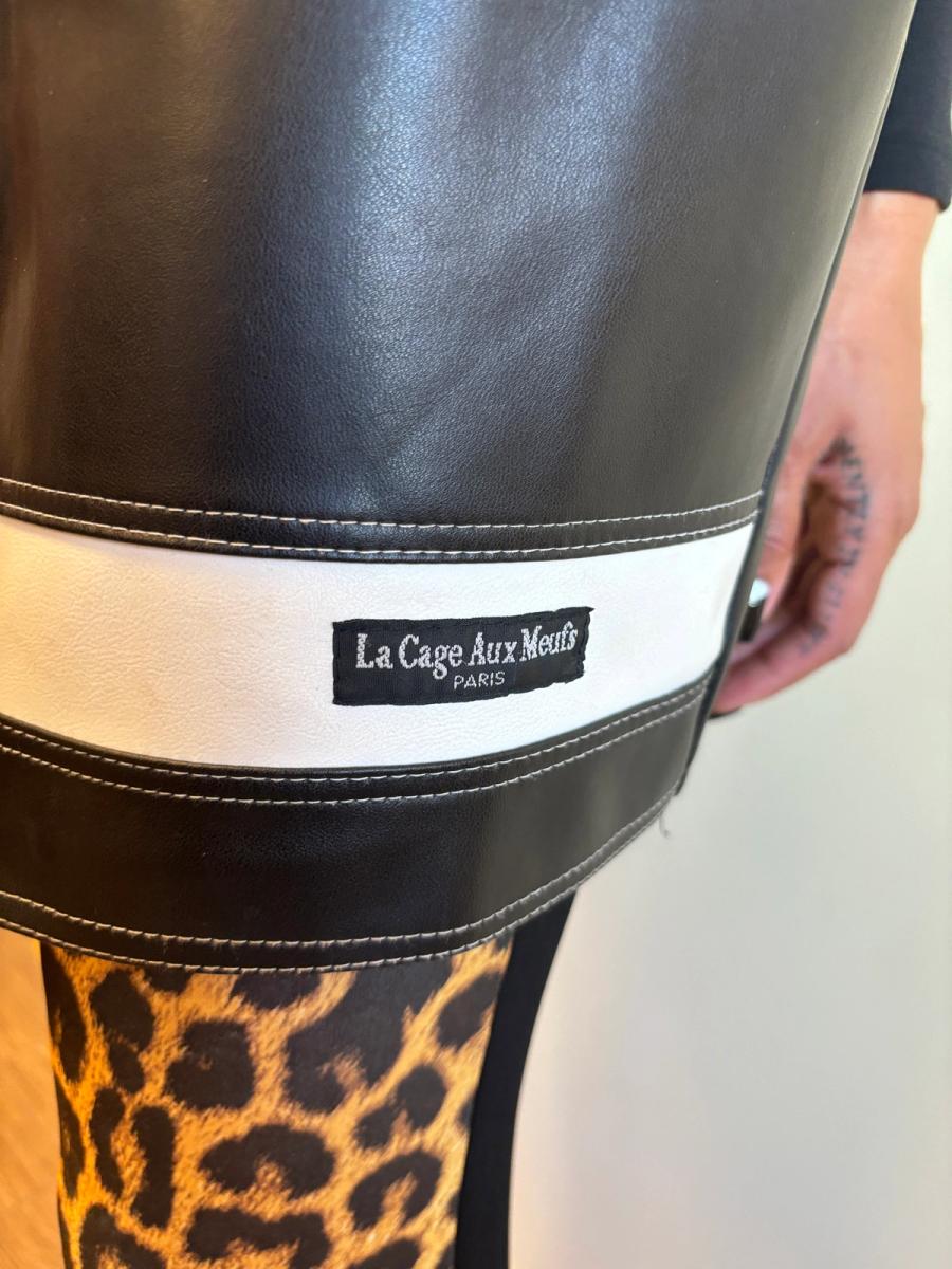 La Cage Aux Meufs Pleather Miniskirt  product image