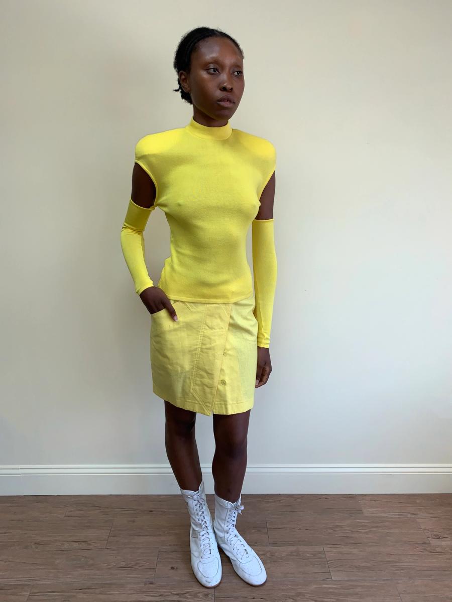 Thierry Mugler Late 80s- Early 90s Detached Arms Knit Top product image