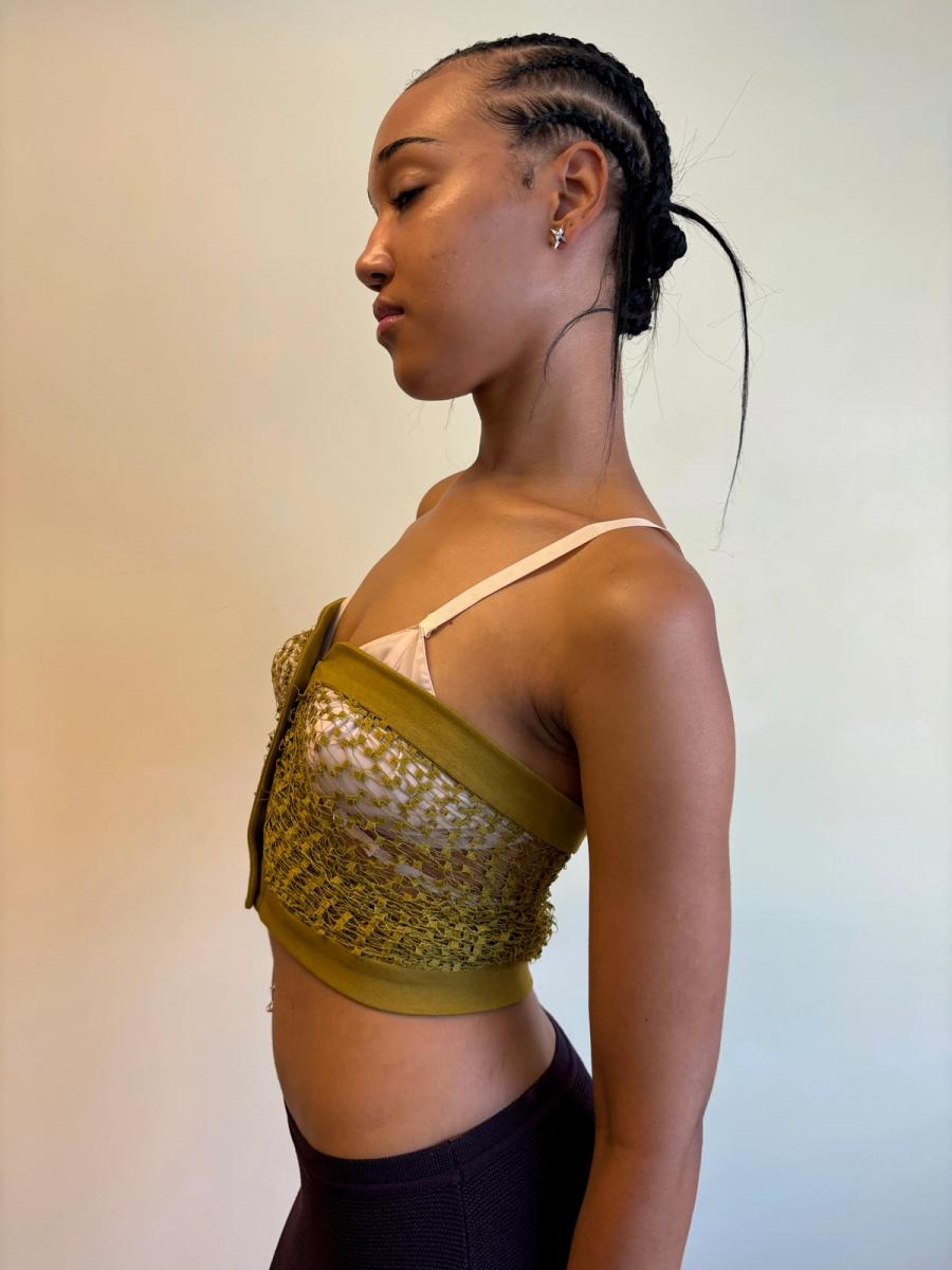 1991 Romeo Gigli Draped Netting Tube Top product image