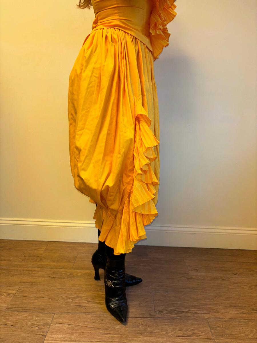 80s Chantal Thomass Yellow Top and Pants Set product image