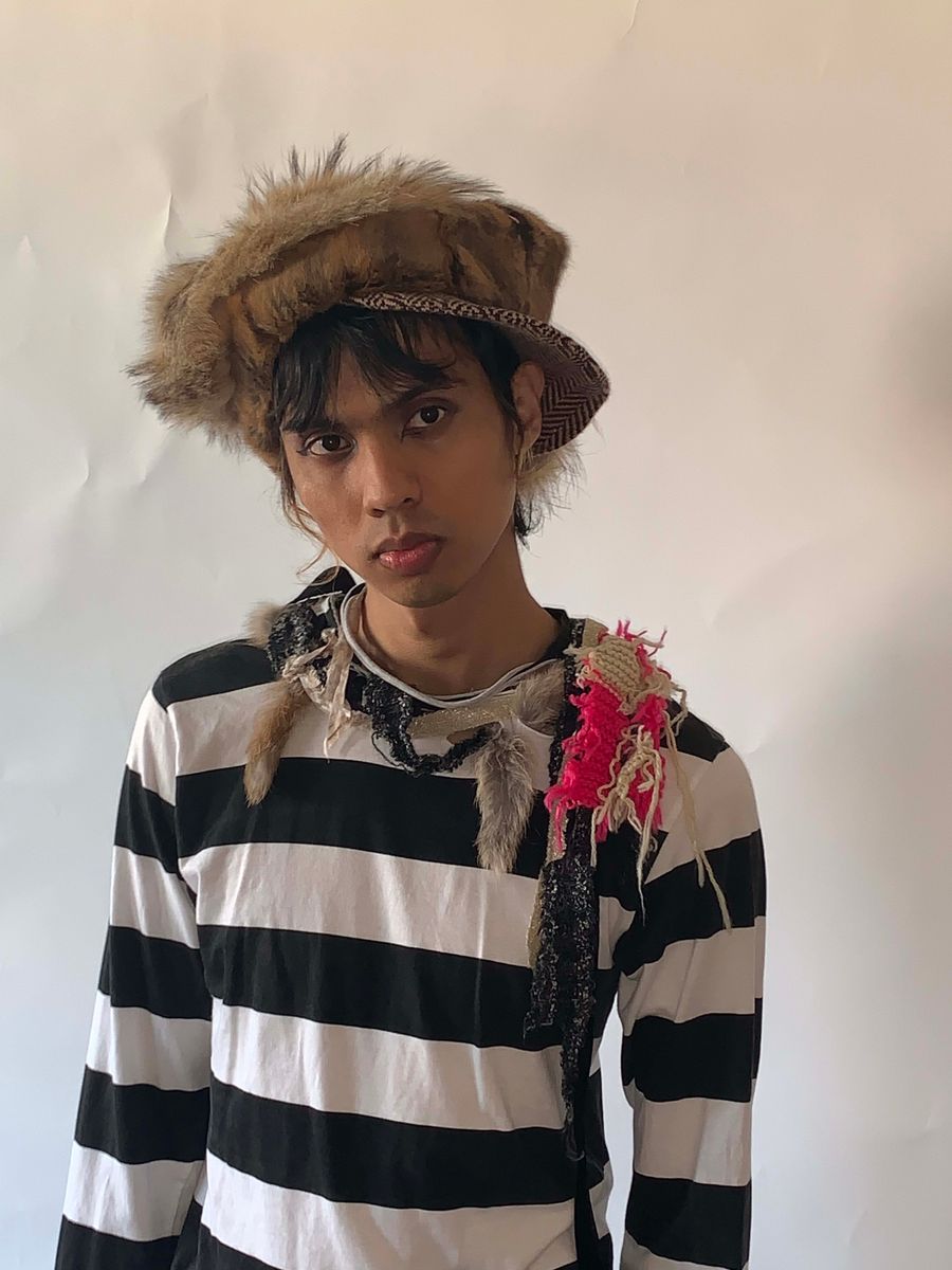 Nozomi Ishiguro Striped Deconstructed Top product image