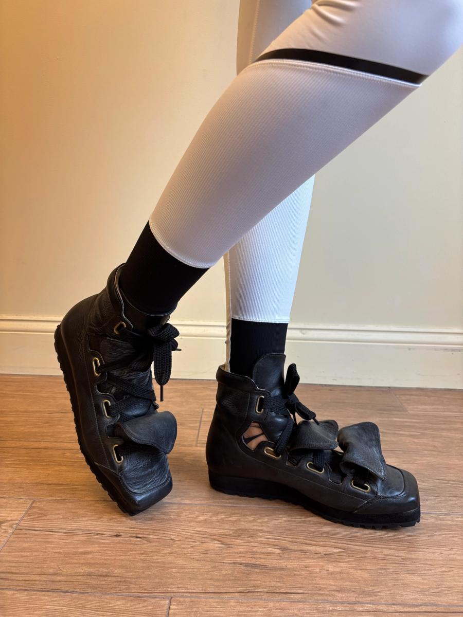 Vintage Vivienne Westwood Black Three Tongue Trainers product image