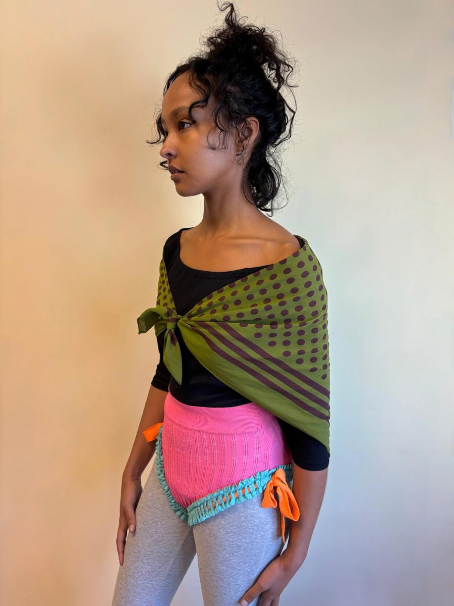 80s Jean-Paul Gauliter Green Shawl Top product image