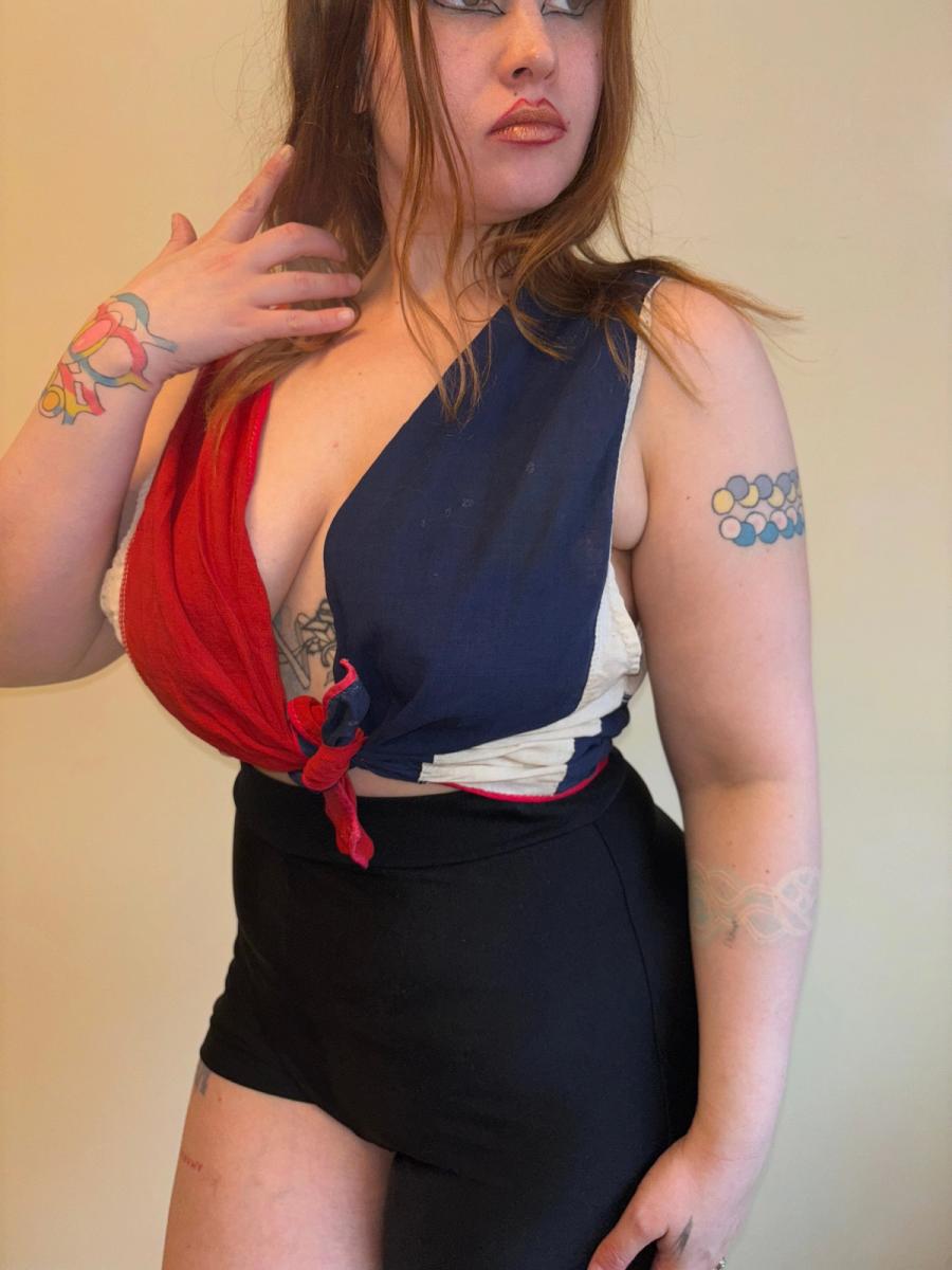 1930s Flag Tie Top product image