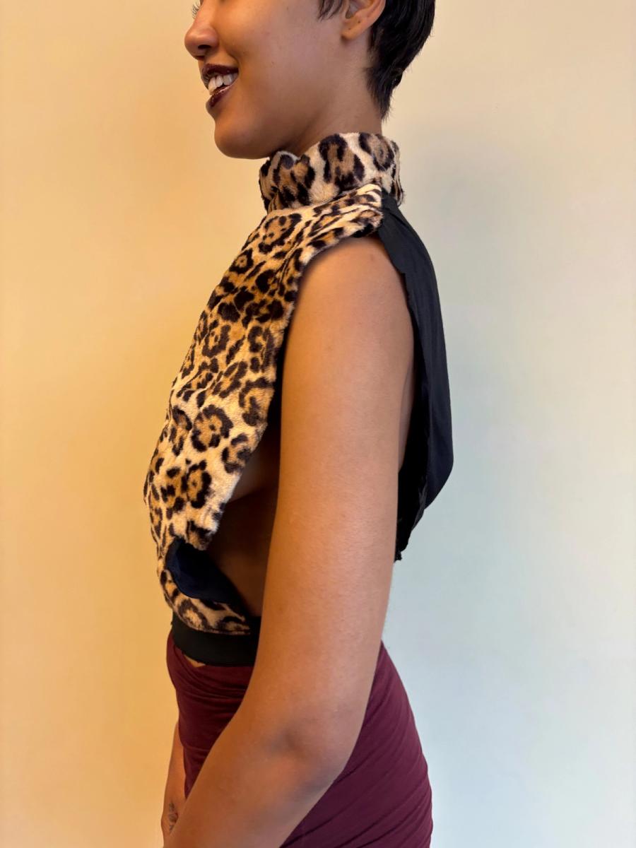 1940s Faux Fur Leopard Dickie product image