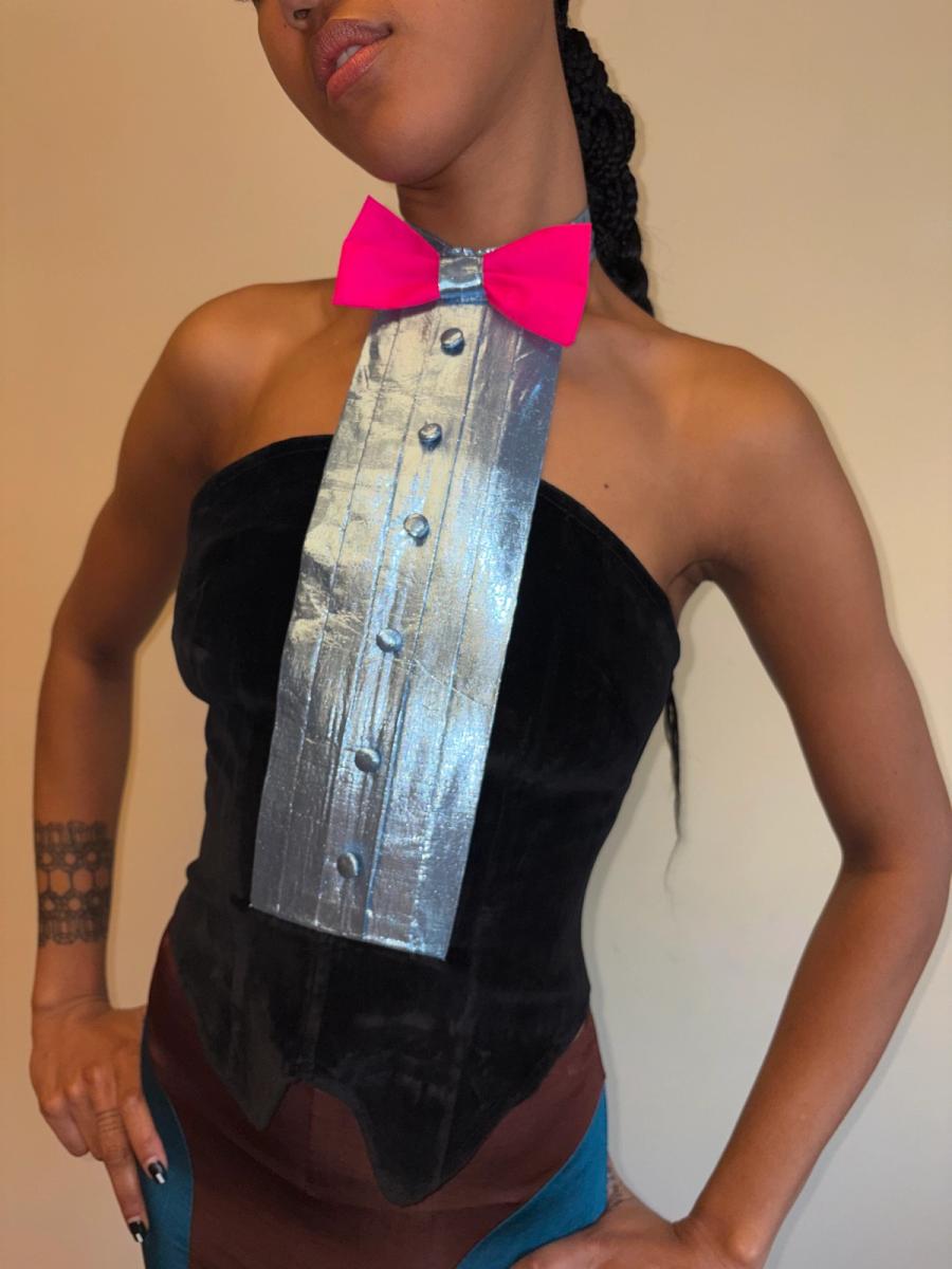 80s Fiorucci Tuxedo Bustier product image