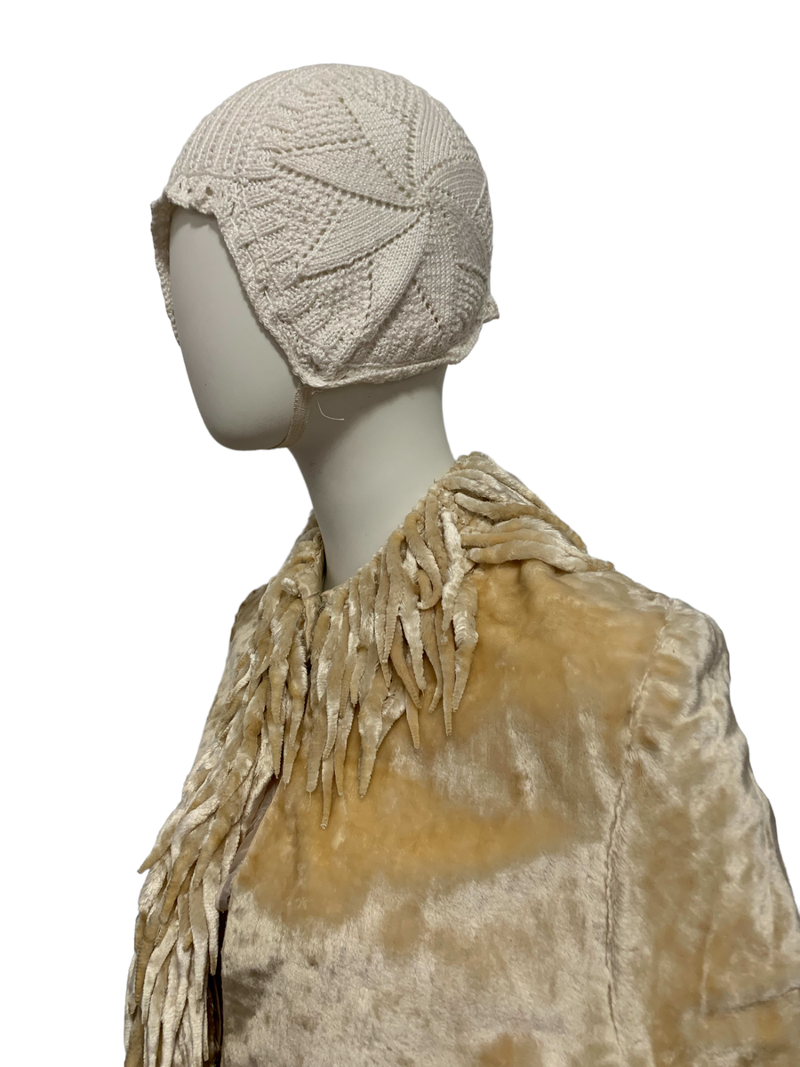 1880s Velveteen Mantle with Icicle Fringe product image