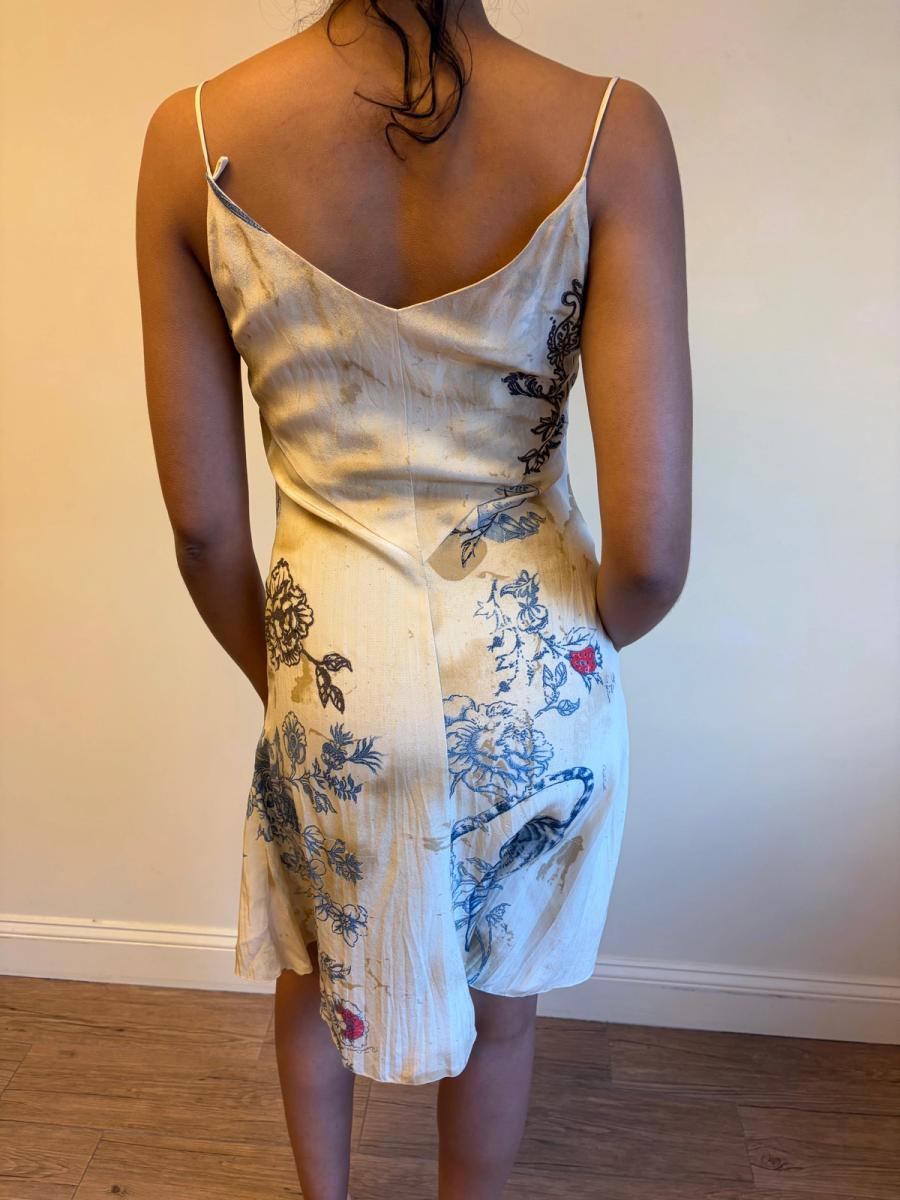 Roberto Cavalli Aged Tattoo Print Slip product image