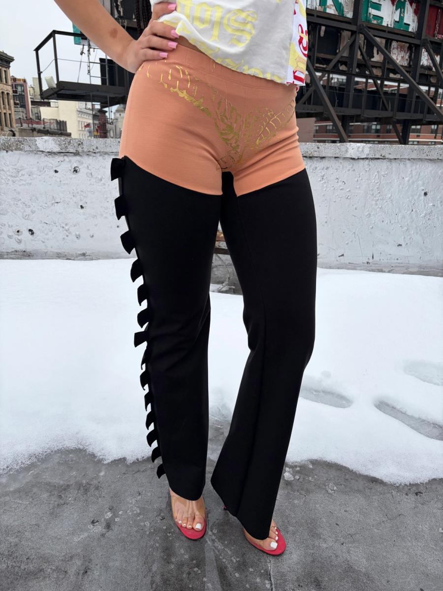 Castellated Bound Pants Rose product image