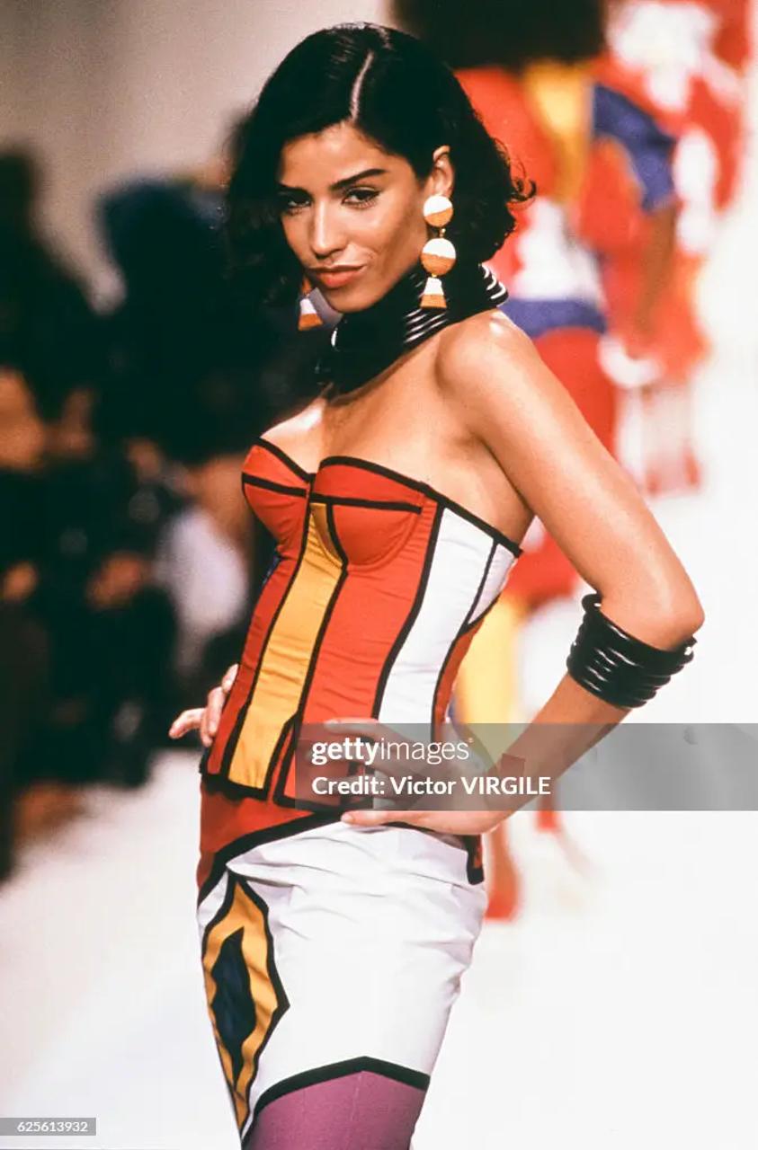 Spring/Summer 1992 Chantal Thomass Color Blocked Skirt Pants product image