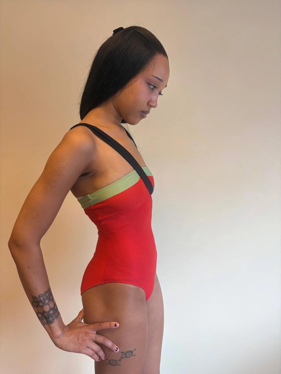 Vintage Fendi Color Blocked Swimsuit product image