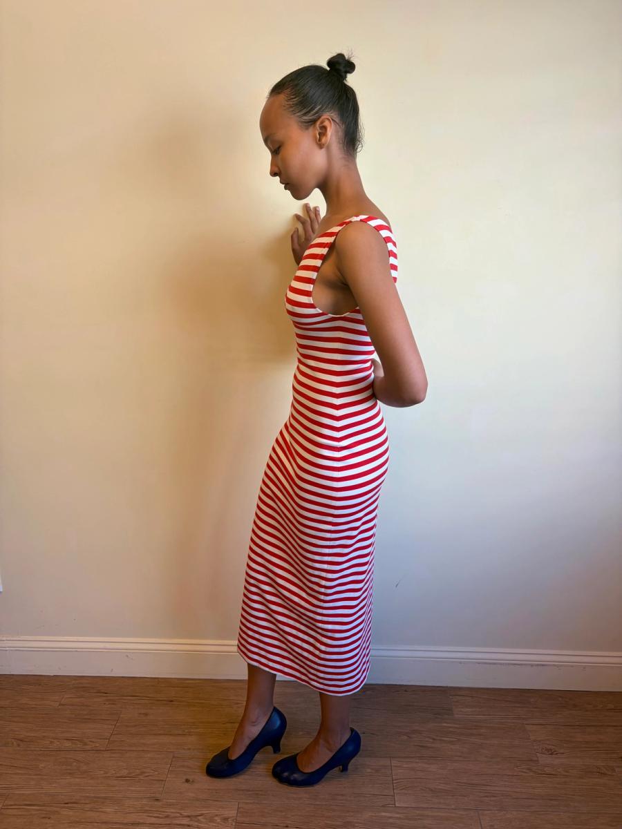 1970s Kamali Striped Dress product image
