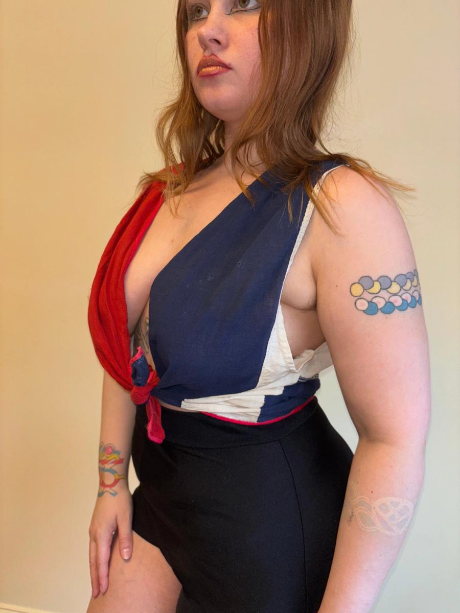 1930s Flag Tie Top product image