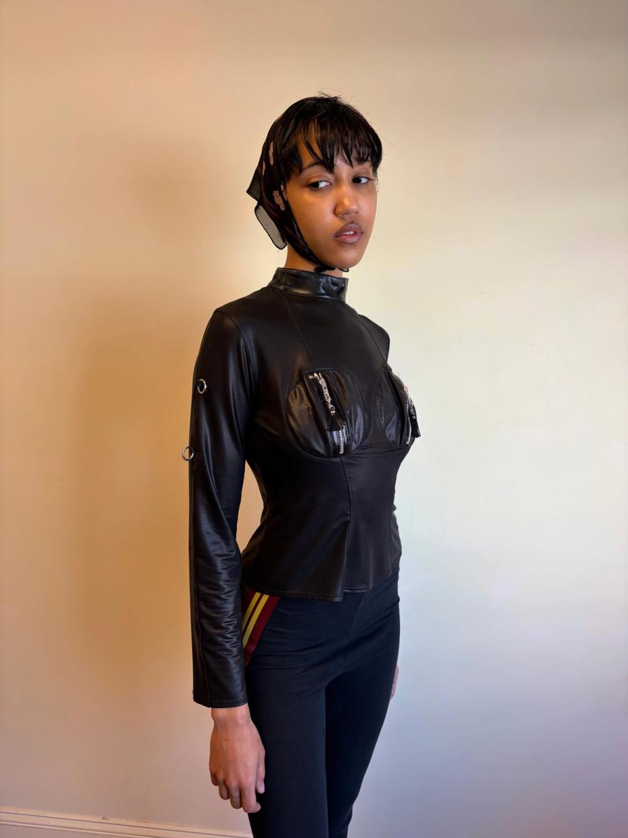 Patrice Catanzaro Zip Boob Fetish Top  product image