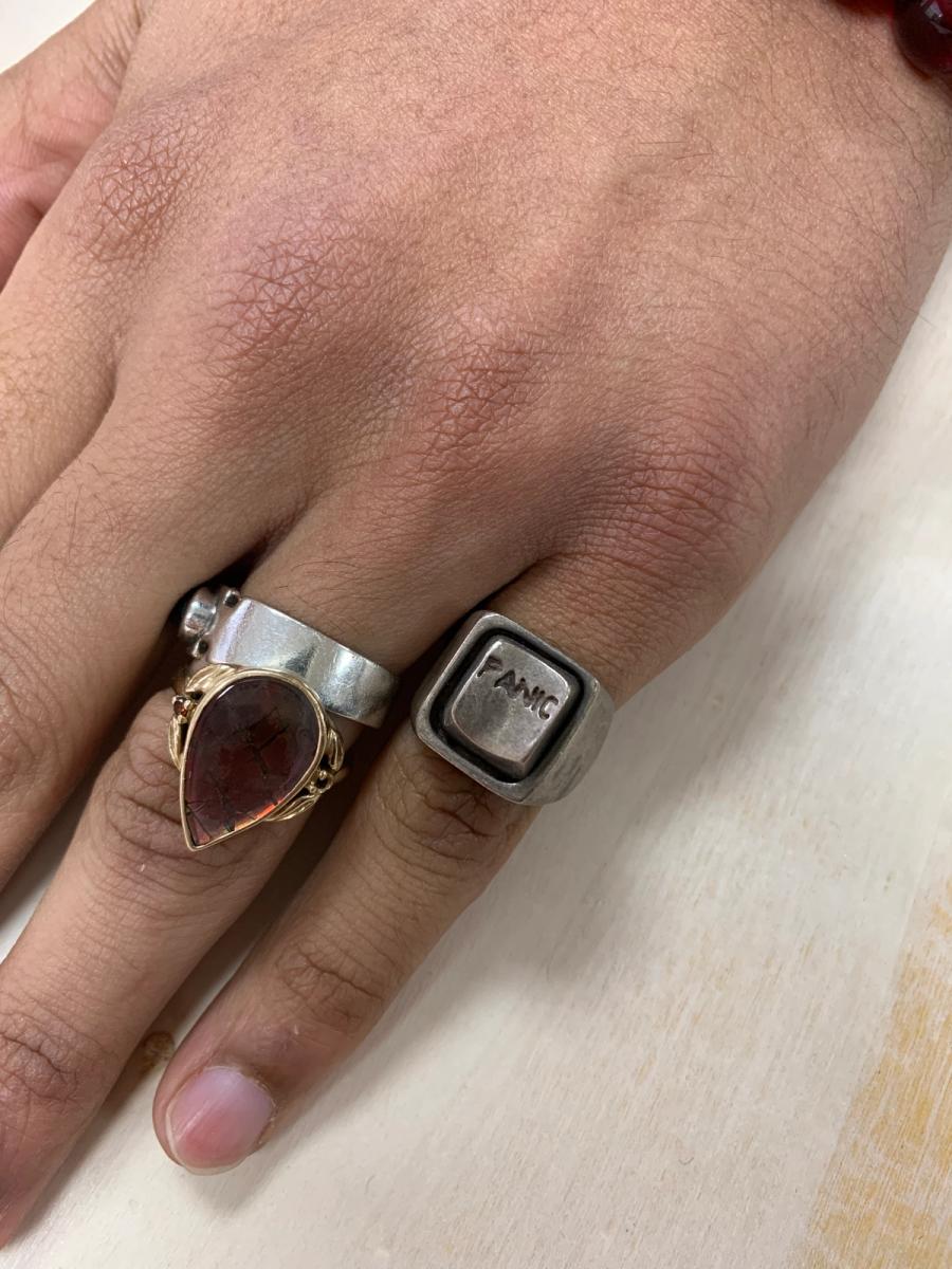 Vintage Panic Button Ring product image