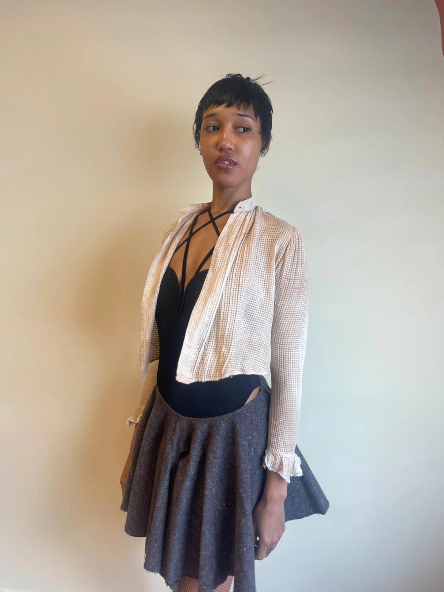 Antique Edwardian Monkscloth Shirtwaist  product image