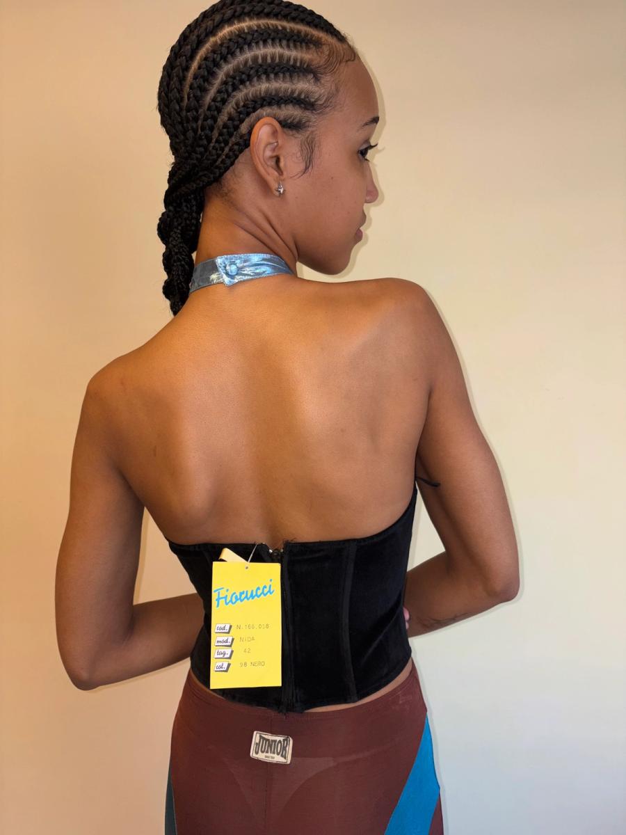 80s Fiorucci Tuxedo Bustier product image