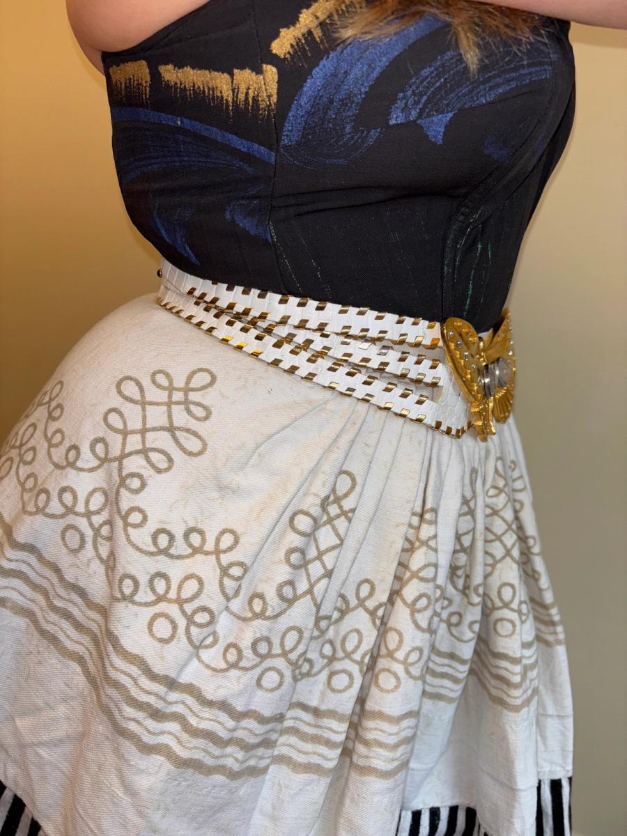 80s French Butterfly Woman Belt product image