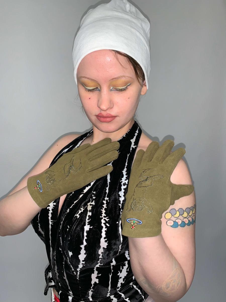 90s Vivienne Westwood Baby Satyr Gloves product image