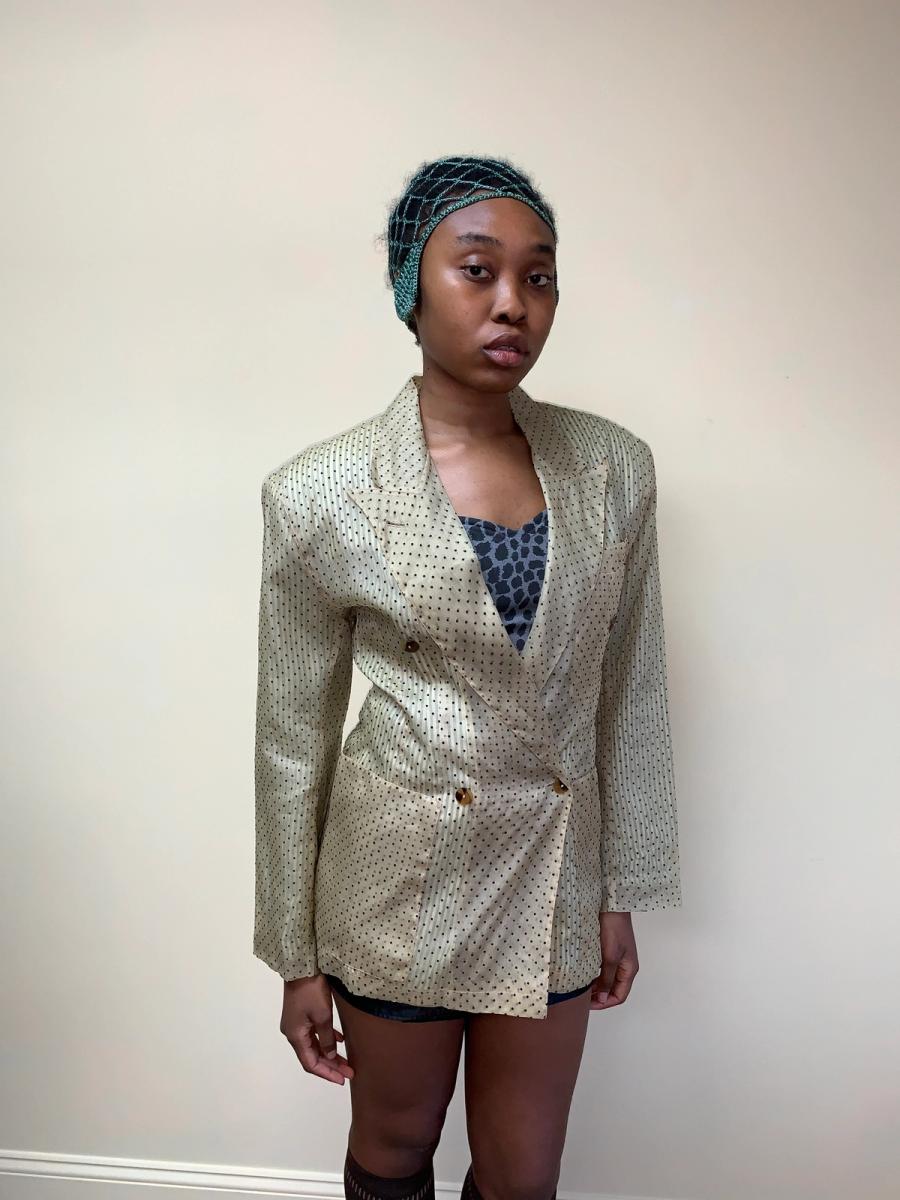 1980s Jean- Paul Gaultier Pour Gibo Flocked blazer product image