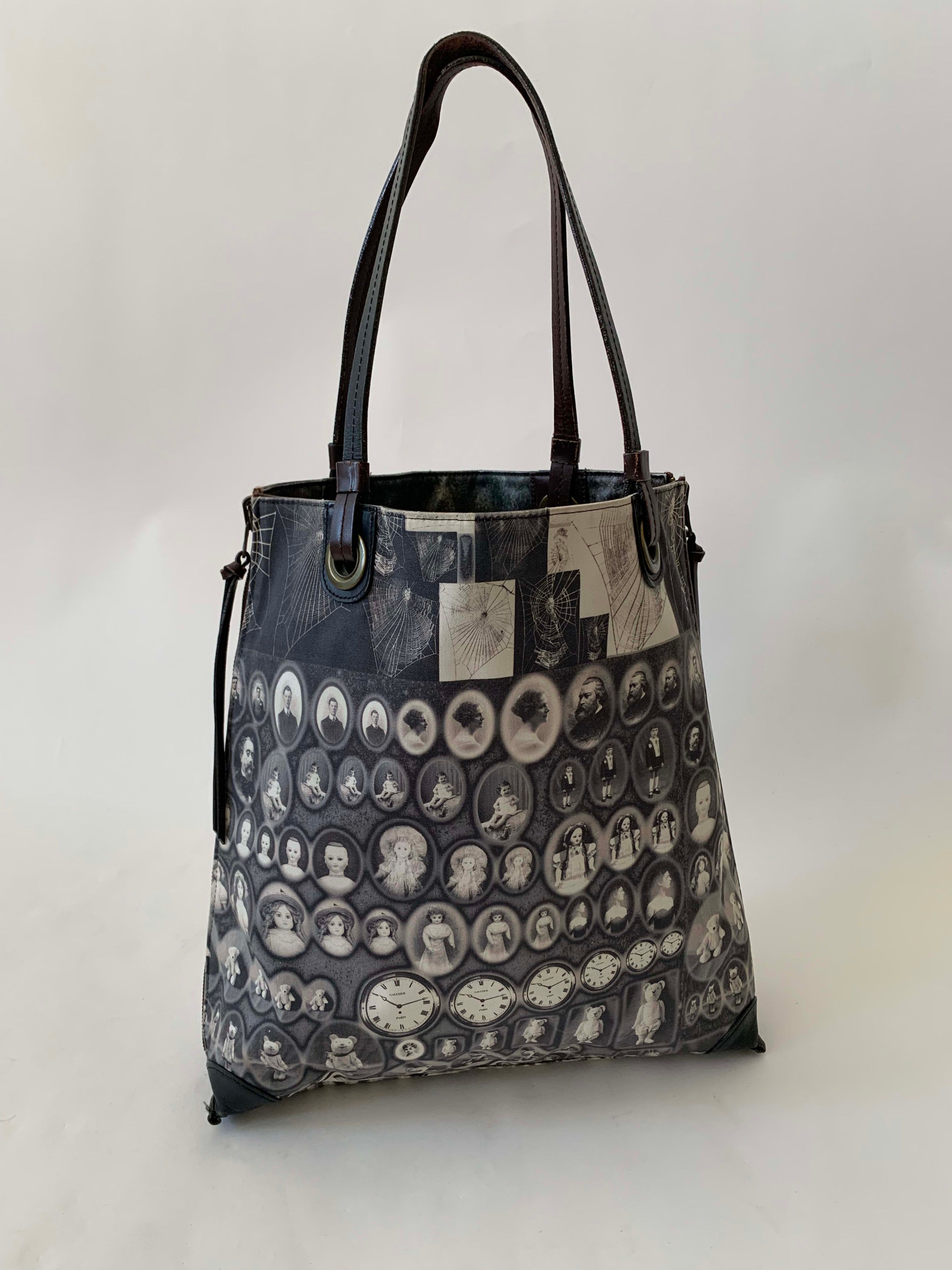 Jean Paul Gaultier 90s Reversible Cameo Teddy Print Tote