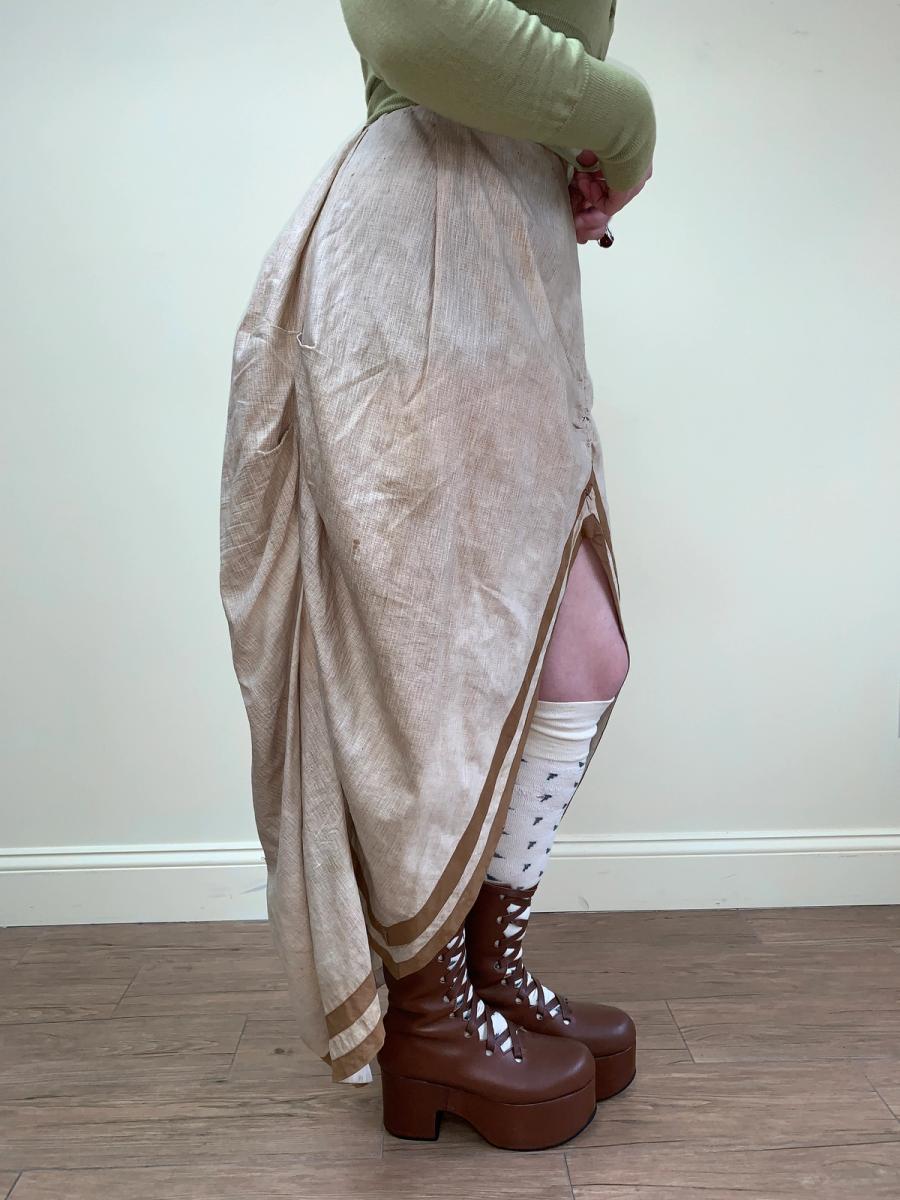 1880s Bustle Walking Skirt product image