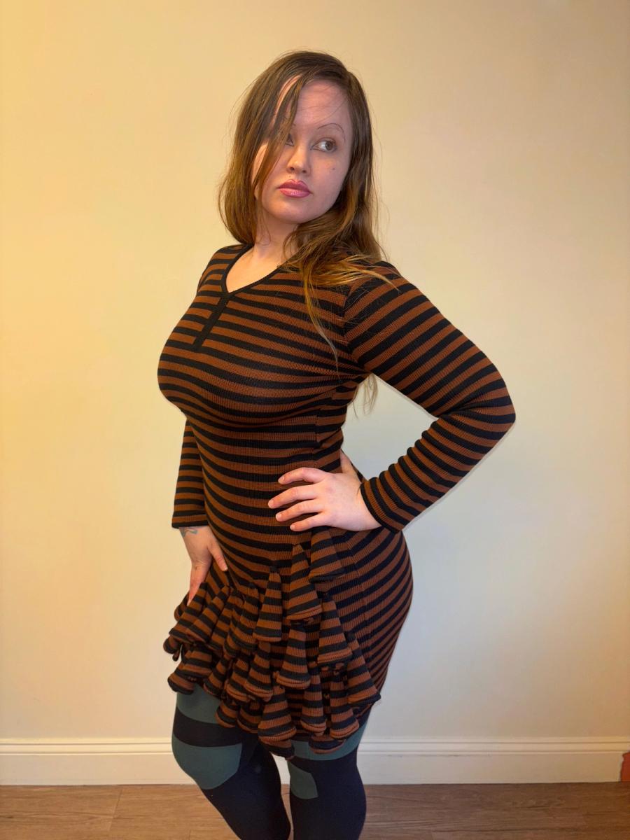 1980s Dorothée Bis Knit Dimensional Dress product image