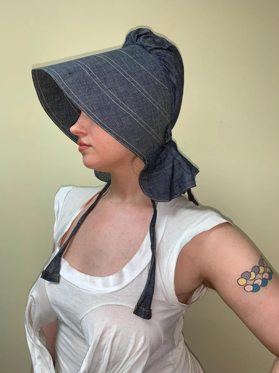Antique Waxed Denim Bonnet product image