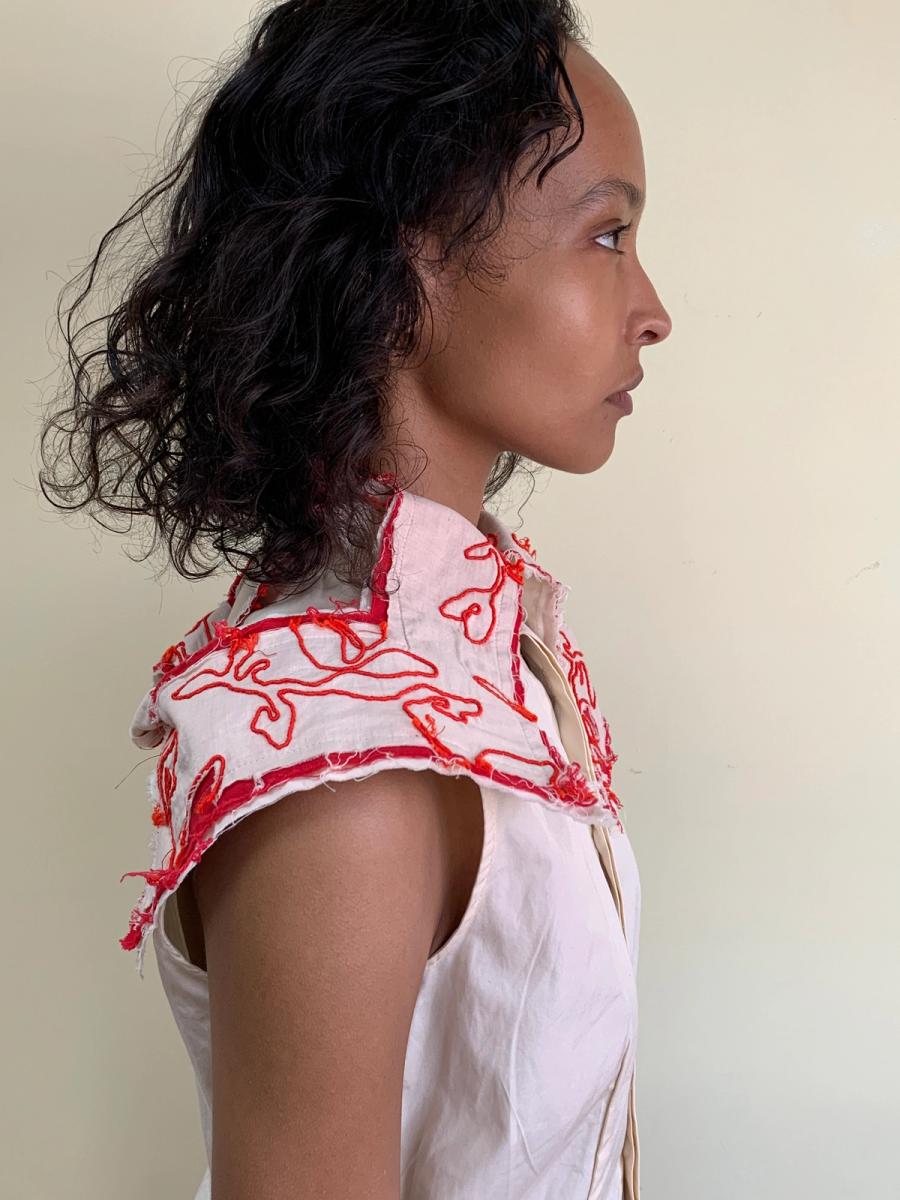 90s Masaki Matsushima Exaggerated Collar Button Up  product image