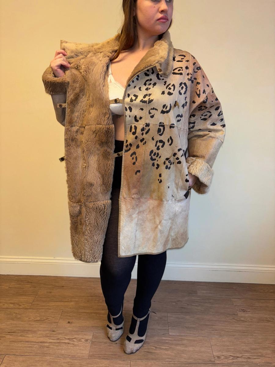 80s Krizia Painted Leopard Jacket product image