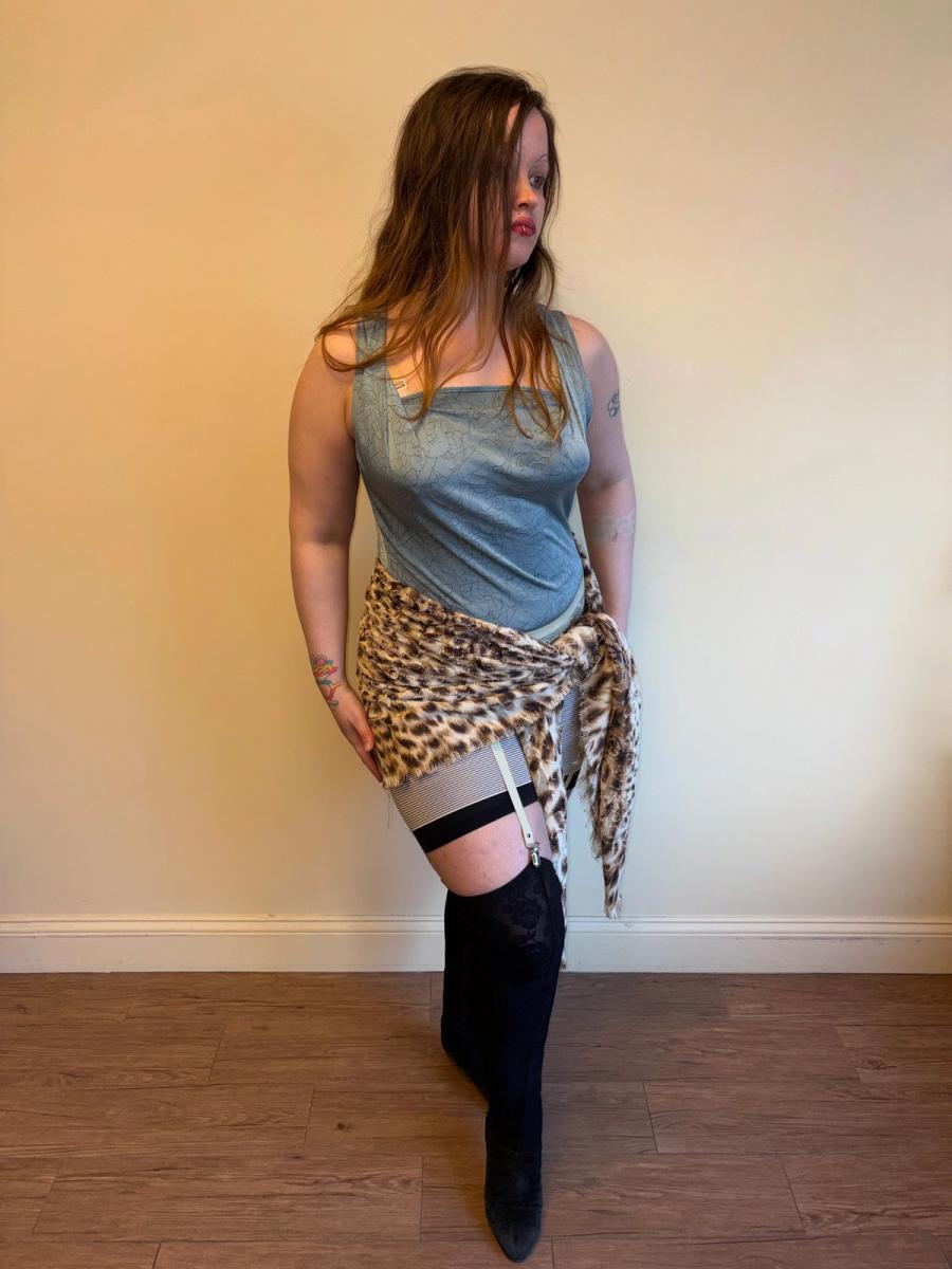 Vintage Krizia Oversized Leopard Print Shawl product image