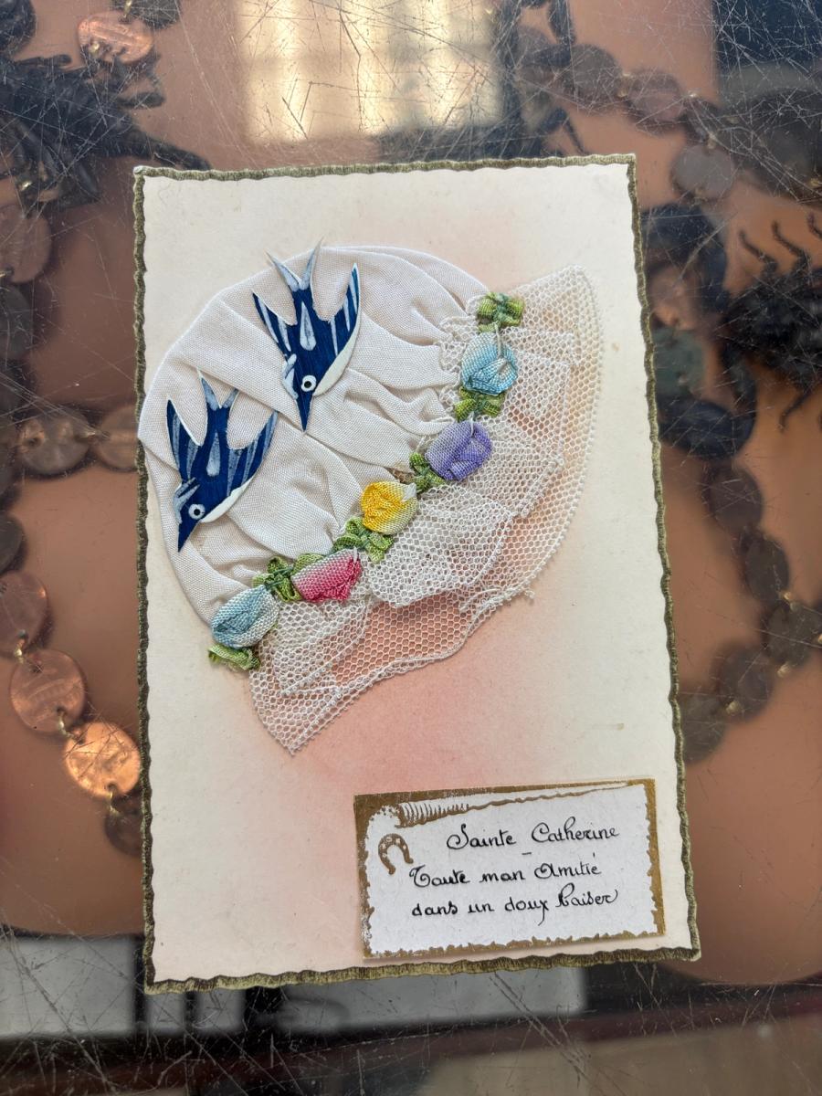 Antique French Saint Catherine Card product image
