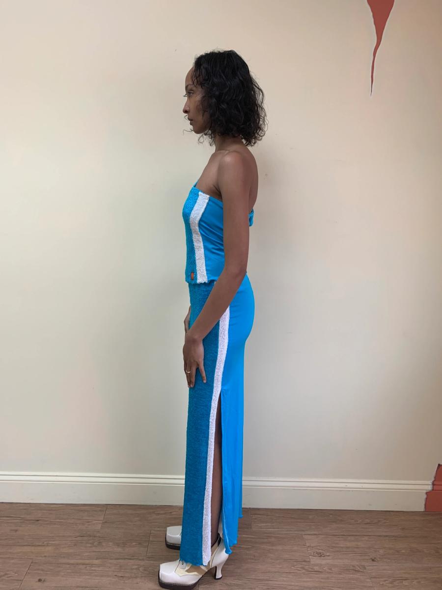 Juvenile Delinquents Turquoise Fuzzy Set with Metal Strap product image
