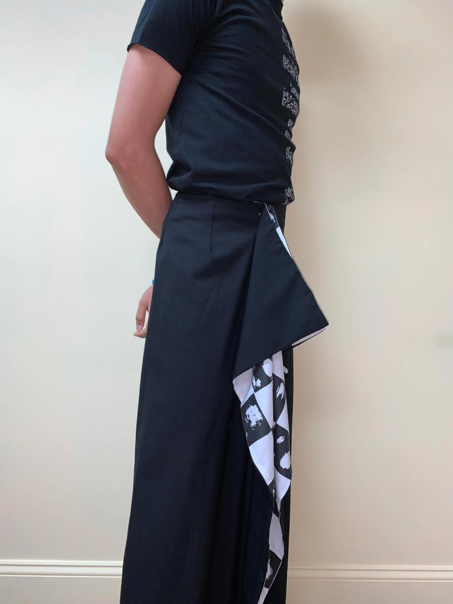 T.Kunitomo Long Black Skirt product image