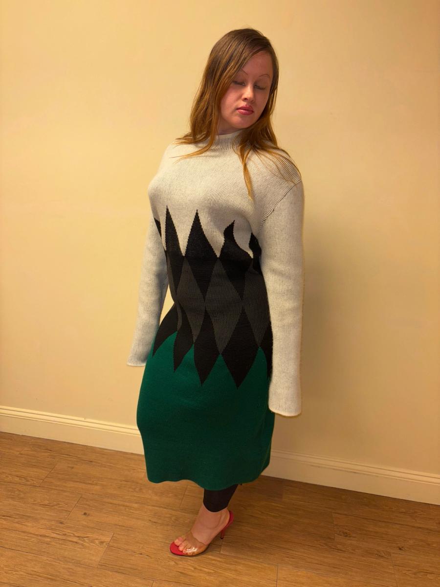 1980s Gaultier Gibo Jagged Knit Dress  product image