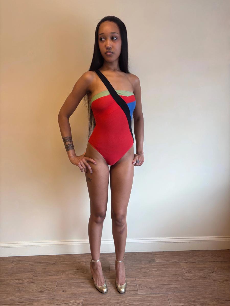Vintage Fendi Color Blocked Swimsuit product image