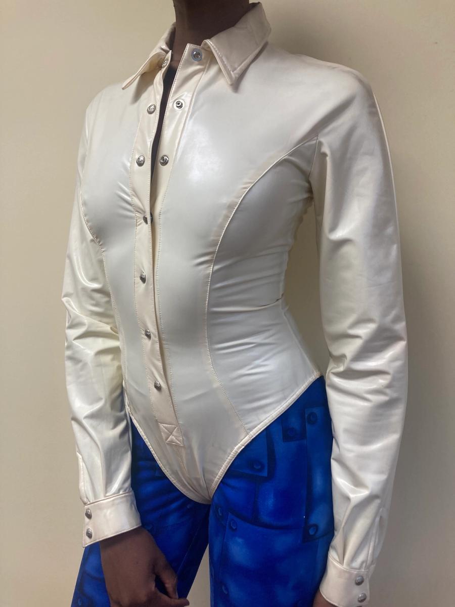 90s Thierry Mugler PVC Leotard product image