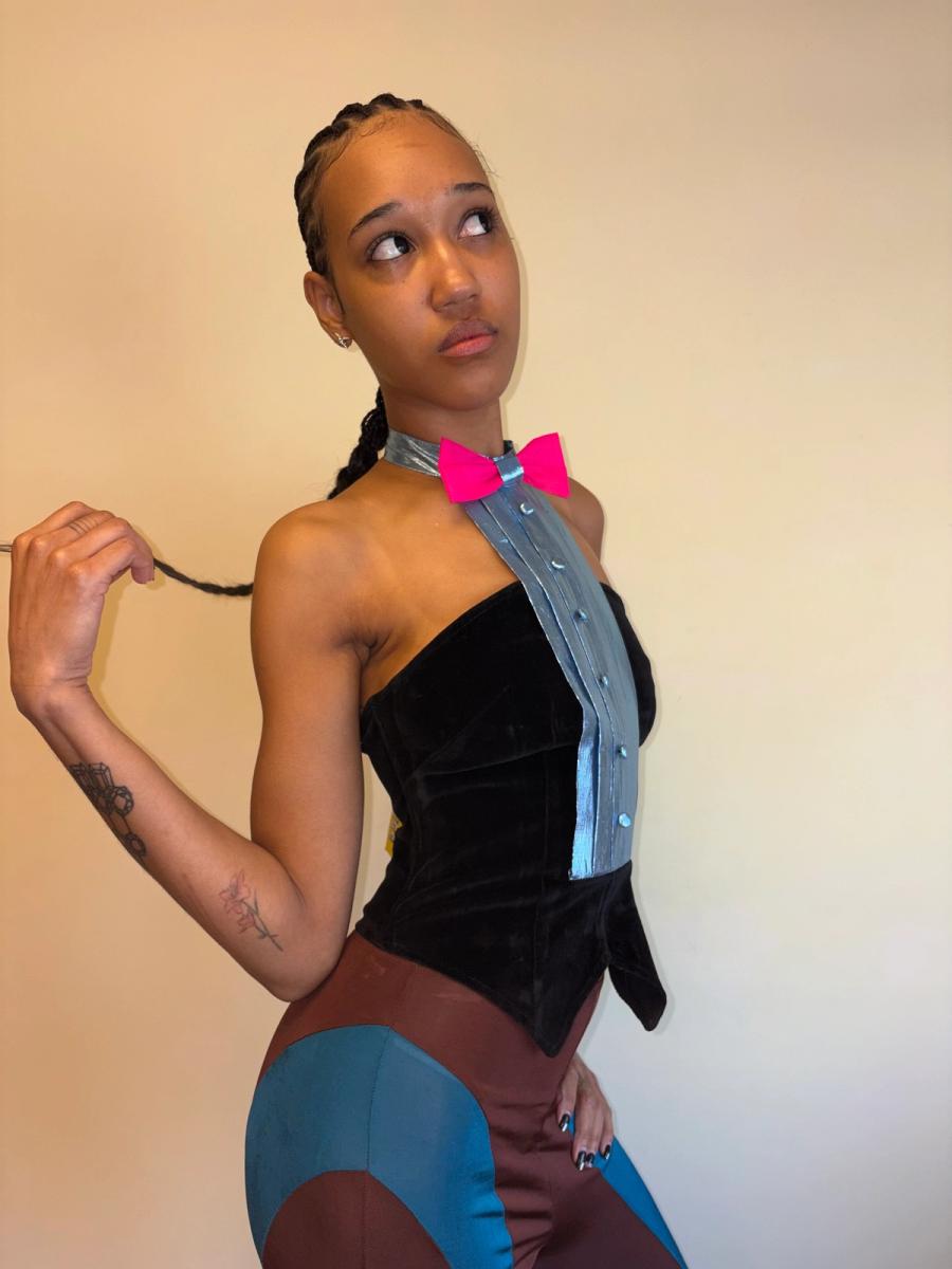 80s Fiorucci Tuxedo Bustier product image