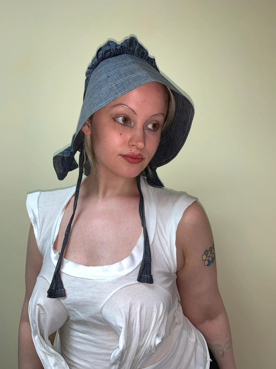 Antique Waxed Denim Bonnet product image