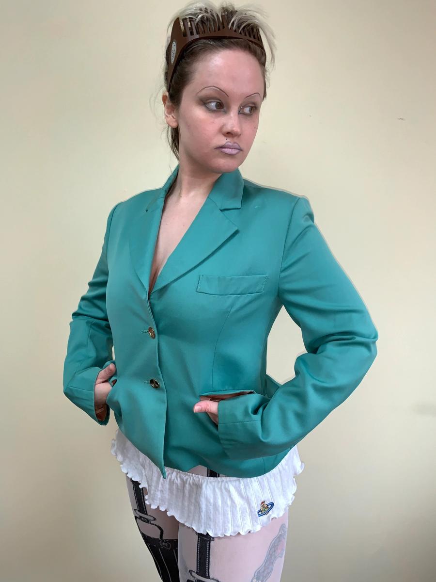 Vivienne Westwood 1993 'Grand Hotel' Teal Jacket product image