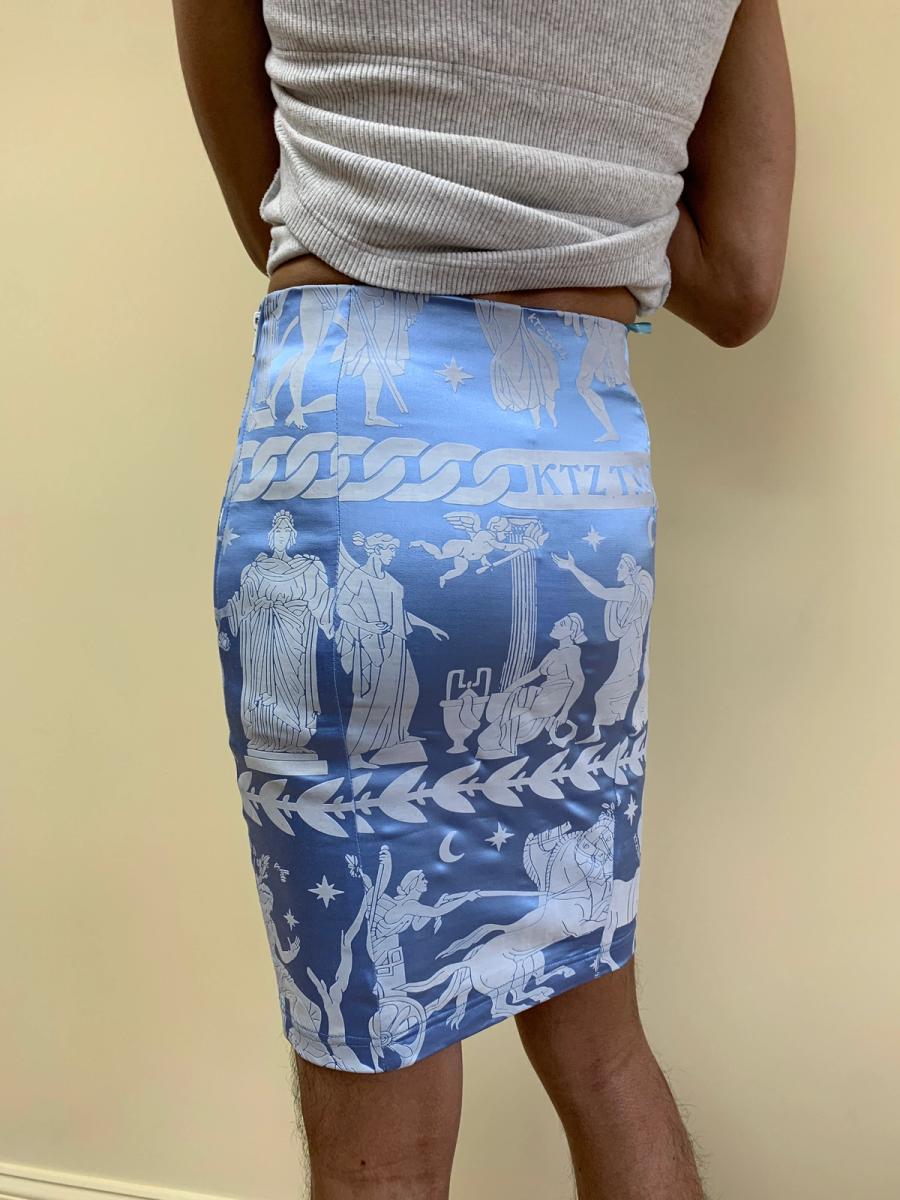 KTZ Skirt with Puffy Greek Print product image