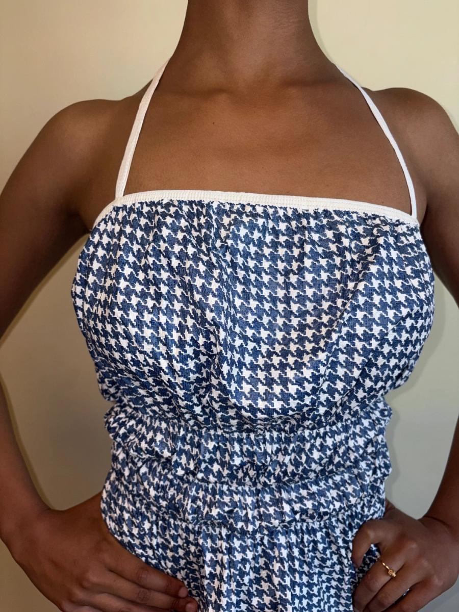 1960s Houndstooth "Disposable" Swimsuit product image