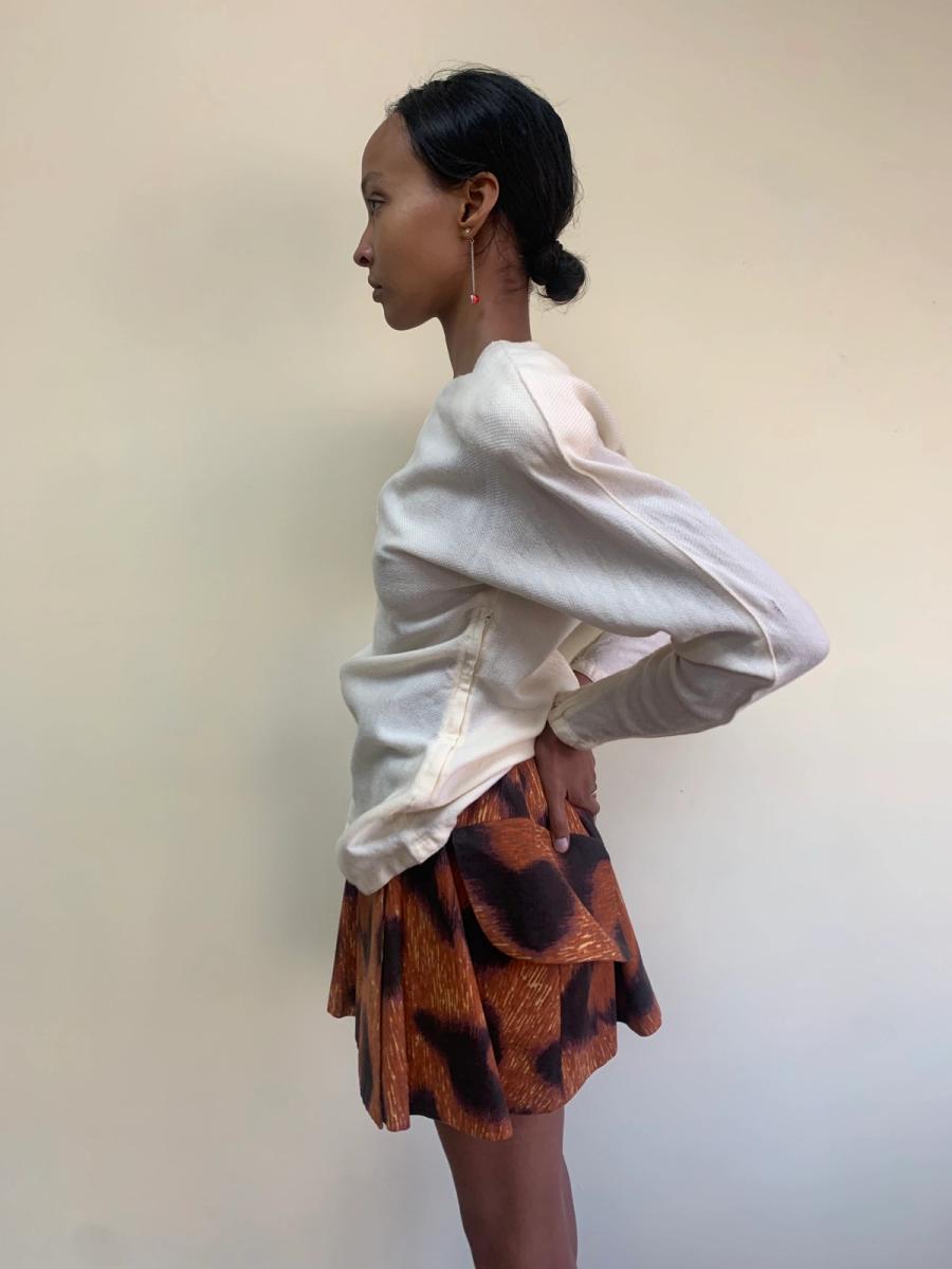 1980s Gianni Versace Dramatic Shoulder Blouse product image