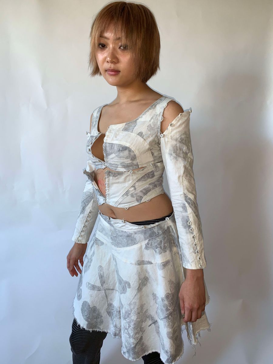 Nozomi Ishiguro 3 Piece Detaching Button Dress product image