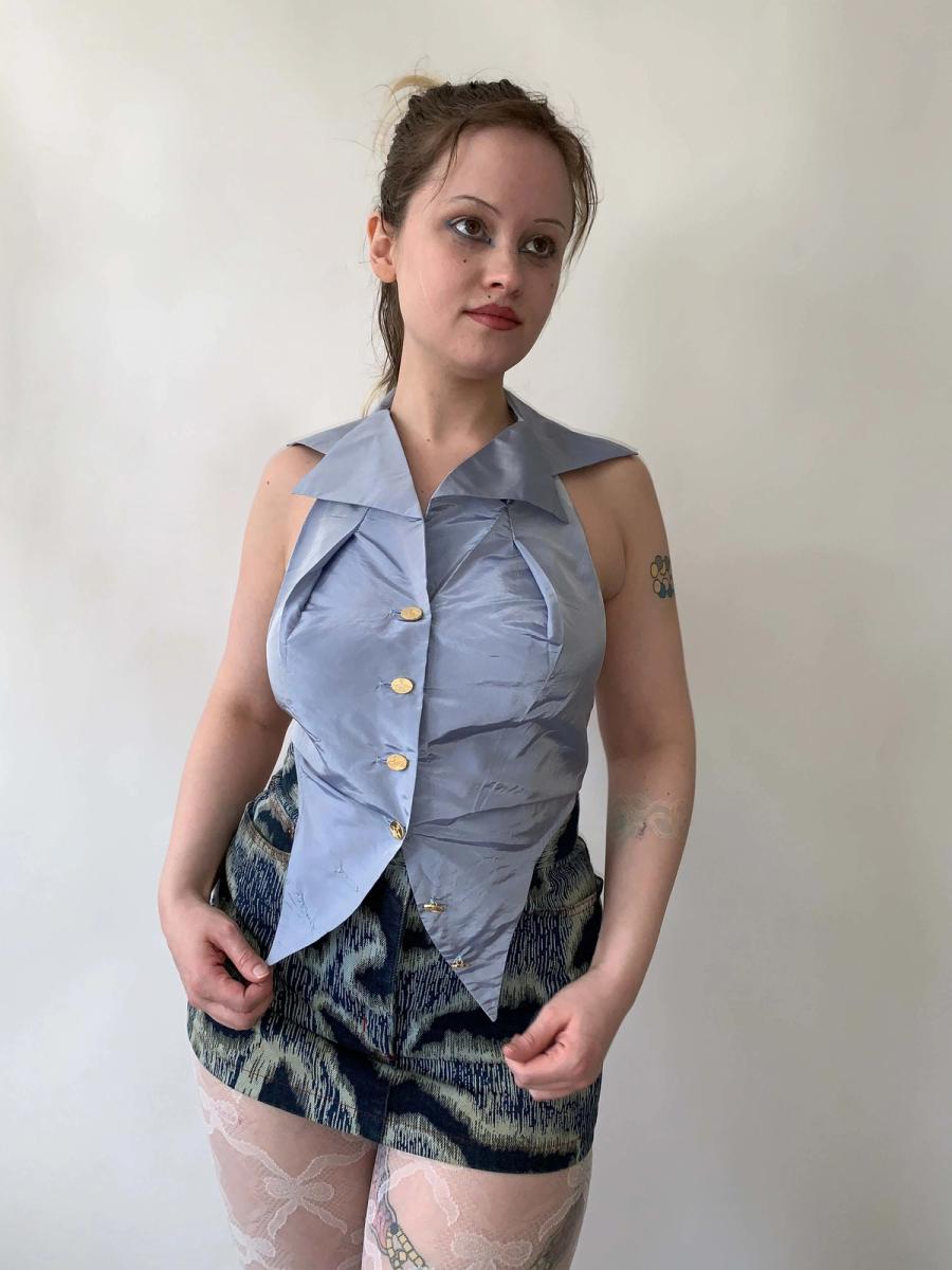 90s Vivienne Westwood Taffeta Halter product image