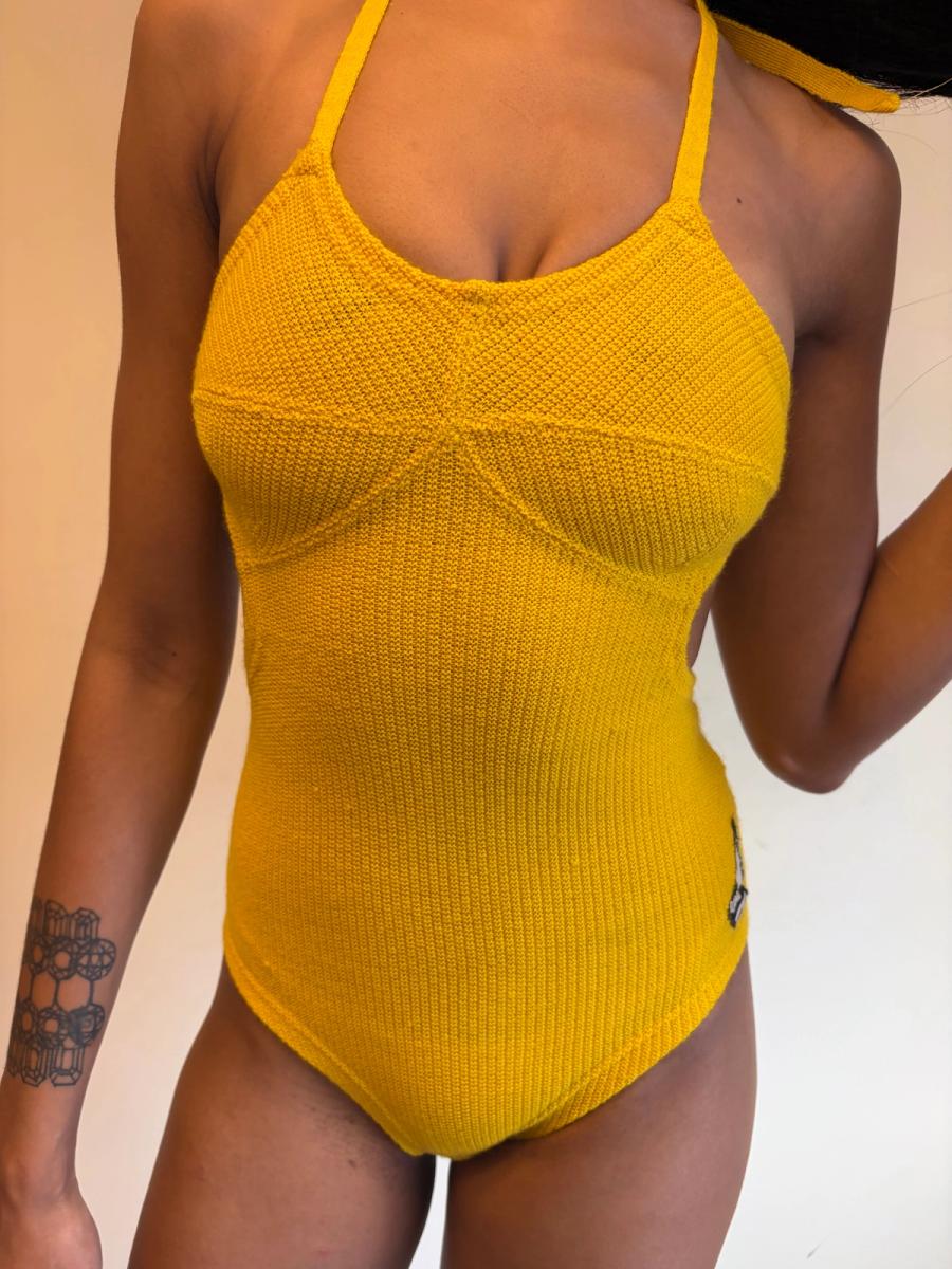 1930s French EMO Knit Bathing Suit  product image
