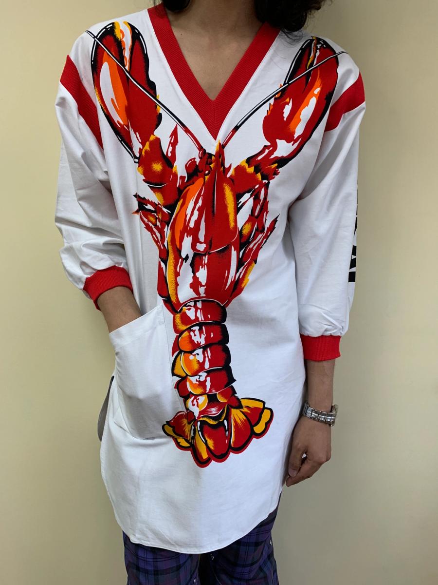 1980s Kansai Yamamoto Lobster Shirtdress product image