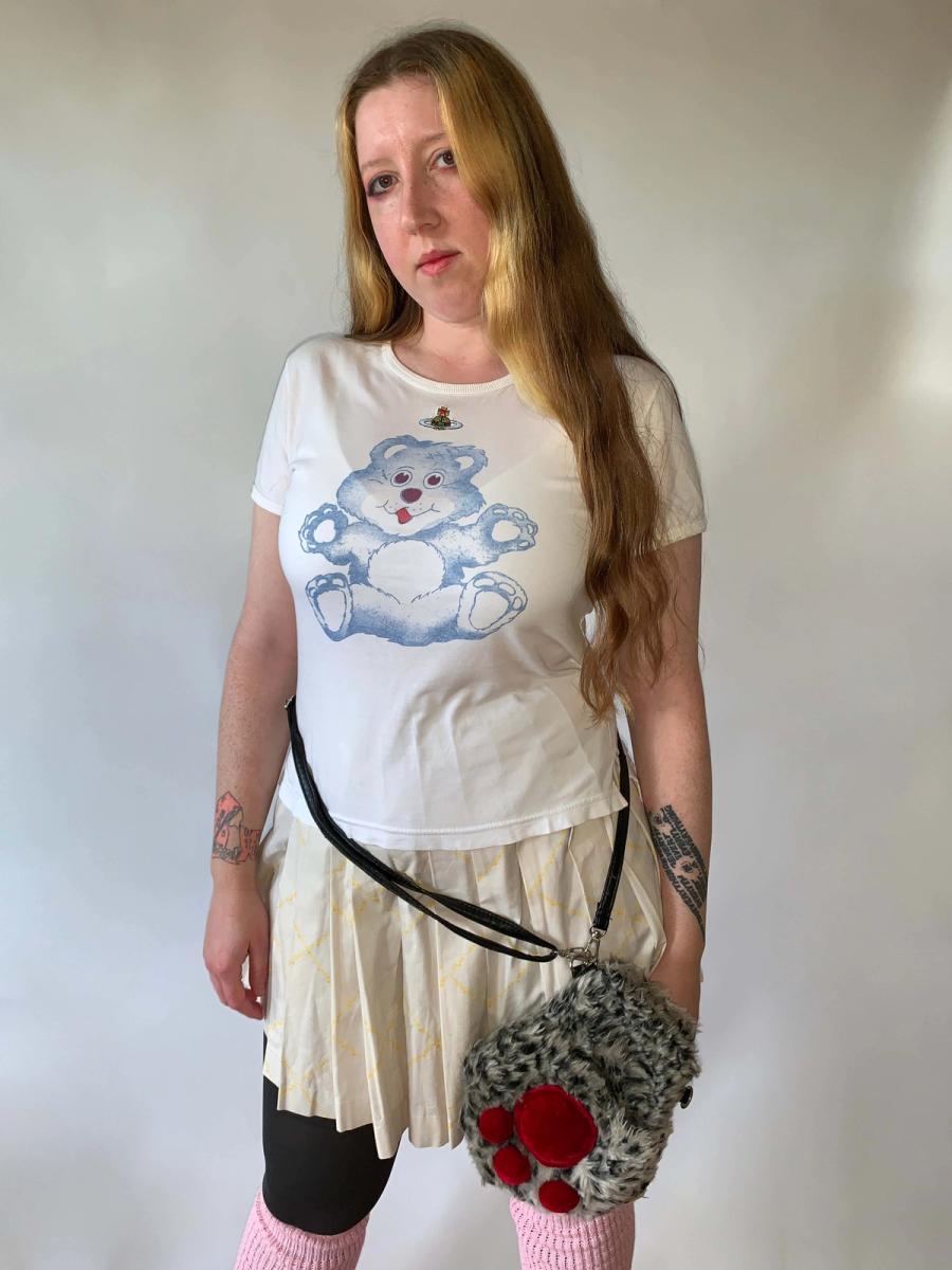 90s Vivienne Westwood Blue Teddy Bear T-Shirt product image